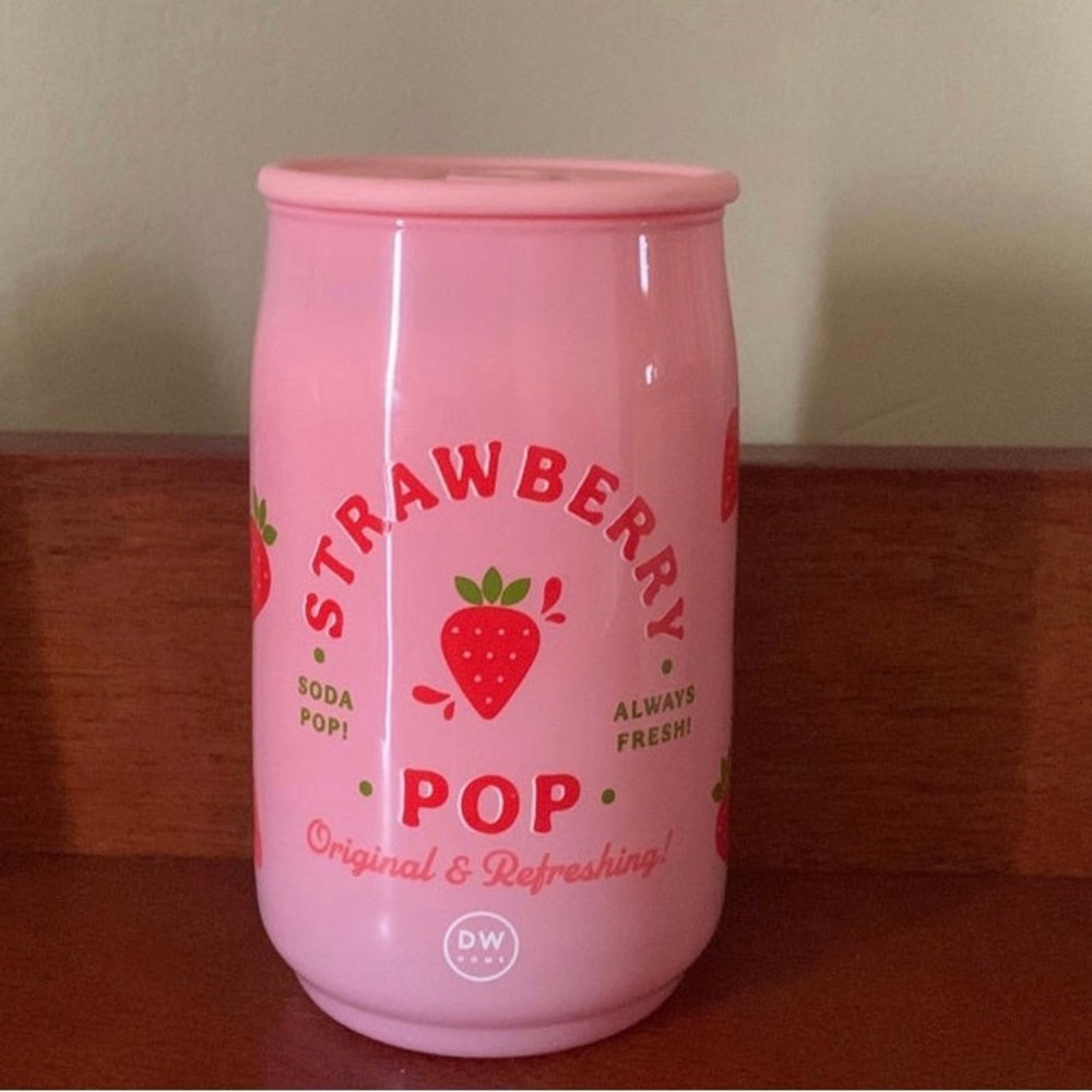Strawberry Pop Mini Soda Candle